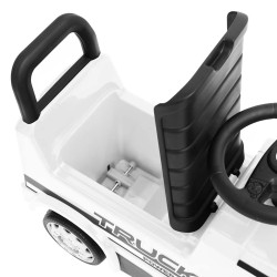Camion à pédales Mercedes-Benz Blanc 