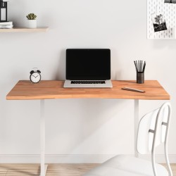 Dessus de bureau 110x(50-55)x2,5 cm bois massif de hêtre 