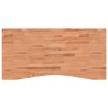 Dessus de bureau 110x(50-55)x2,5 cm bois massif de hêtre 