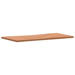Dessus de bureau 110x(50-55)x2,5 cm bois massif de hêtre 