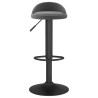 Tabouret de bar Gris foncé Velours 