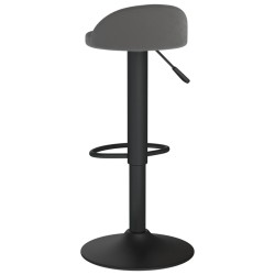 Tabouret de bar Gris foncé Velours 