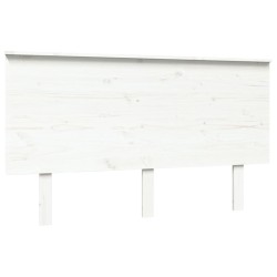 Tête de lit Blanc 139x6x82,5 cm Bois massif de pin 