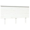 Tête de lit Blanc 139x6x82,5 cm Bois massif de pin 