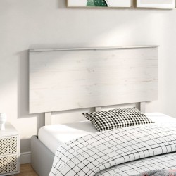 Tête de lit Blanc 139x6x82,5 cm Bois massif de pin 