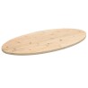Dessus de table 100x50x2,5 cm bois de pin massif ovale 