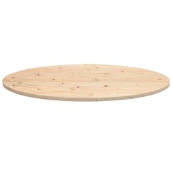 Dessus de table 100x50x2,5 cm bois de pin massif ovale 