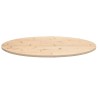 Dessus de table 100x50x2,5 cm bois de pin massif ovale 