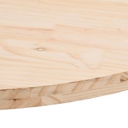 Dessus de table 100x50x2,5 cm bois de pin massif ovale 