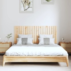 Tête de lit murale 147x3x60 cm Bois massif de pin 
