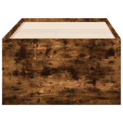 Lit de jour avec tiroirs sans matelas chêne fumé 90x190 cm 
