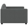 Lit de repos sans matelas gris foncé 90x190 cm tissu 