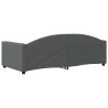 Lit de repos sans matelas gris foncé 90x190 cm tissu 