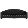 Lit de repos sans matelas noir 90x190 cm tissu 