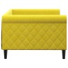 Lit de repos sans matelas jaune 90x200 cm velours 