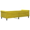 Lit de repos sans matelas jaune 90x200 cm velours 