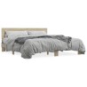 Cadre de lit sans matelas chêne sonoma 180x200 cm 