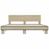 Cadre de lit sans matelas chêne sonoma 180x200 cm 