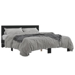 Cadre de lit sans matelas noir 160x200 cm 