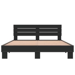 Cadre de lit sans matelas noir 160x200 cm 