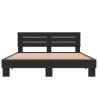 Cadre de lit sans matelas noir 160x200 cm 