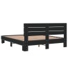 Cadre de lit sans matelas noir 160x200 cm 