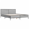 Cadre de lit sans matelas sonoma gris 135x190 cm 