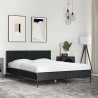 Cadre de lit sans matelas noir 135x190 cm 