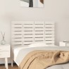 Tête de lit murale Blanc 81x3x63 cm Bois massif de pin 