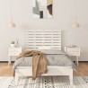 Tête de lit murale Blanc 81x3x63 cm Bois massif de pin 