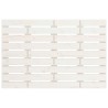 Tête de lit murale Blanc 81x3x63 cm Bois massif de pin 