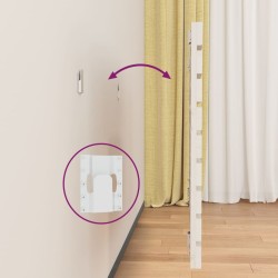 Tête de lit murale Blanc 81x3x63 cm Bois massif de pin 