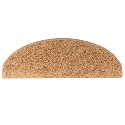 Tapis d'escalier 10 pcs 65x21x4 cm Beige 