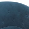 Chaise cabriolet bleu foncé velours 