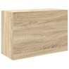 Armoire murale de bain chêne sonoma 60x25x40 cm bois ingénierie 