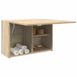 Armoire murale de bain chêne sonoma 60x25x40 cm bois ingénierie 