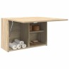 Armoire murale de bain chêne sonoma 60x25x40 cm bois ingénierie 