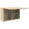 Armoire murale de bain chêne sonoma 60x25x40 cm bois ingénierie 