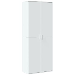 Buffet haut blanc 70x35x180 cm bois d'ingénierie 