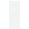 Buffet haut blanc 70x35x180 cm bois d'ingénierie 