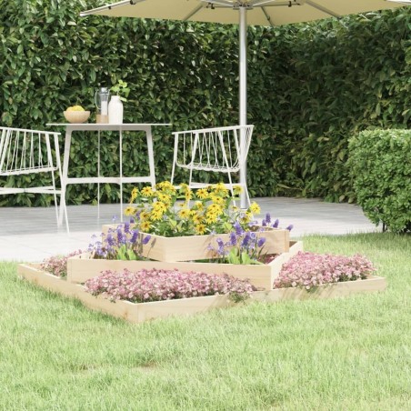Jardinière 112x112x27 cm Bois massif de pin 