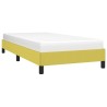 Cadre de lit sans matelas vert 100x200 cm tissu 