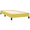 Cadre de lit sans matelas vert 100x200 cm tissu 