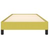 Cadre de lit sans matelas vert 100x200 cm tissu 