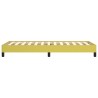 Cadre de lit sans matelas vert 100x200 cm tissu 