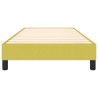 Cadre de lit sans matelas vert 100x200 cm tissu 