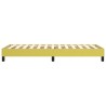 Cadre de lit sans matelas vert 100x200 cm tissu 