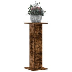 Supports pour plantes 2 pcs chêne fumé bois d'ingénierie 