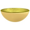 Lavabo Verre trempé 30x12 cm Doré 