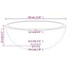 Lavabo Verre trempé 30x12 cm Doré 